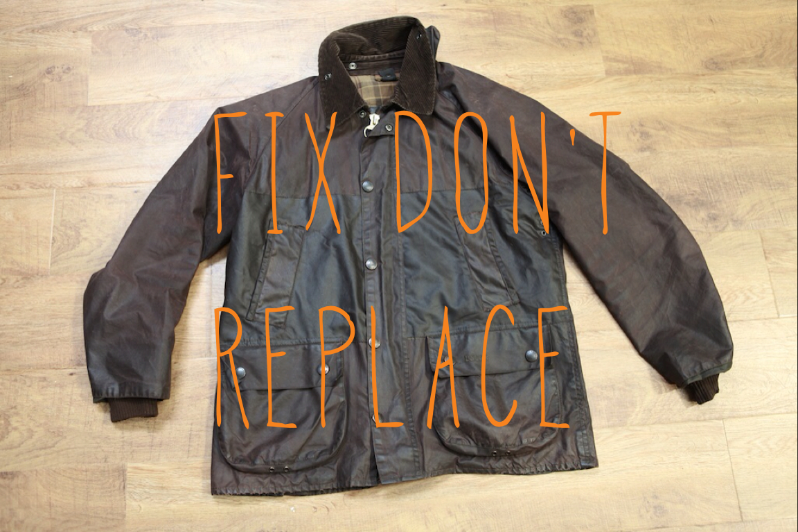 barbour quilted jacket repair